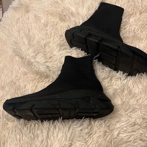 Naked Wolfe Black High-Top Sneakers